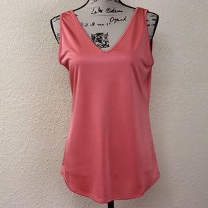 White House Black Market Coral Tank Top M